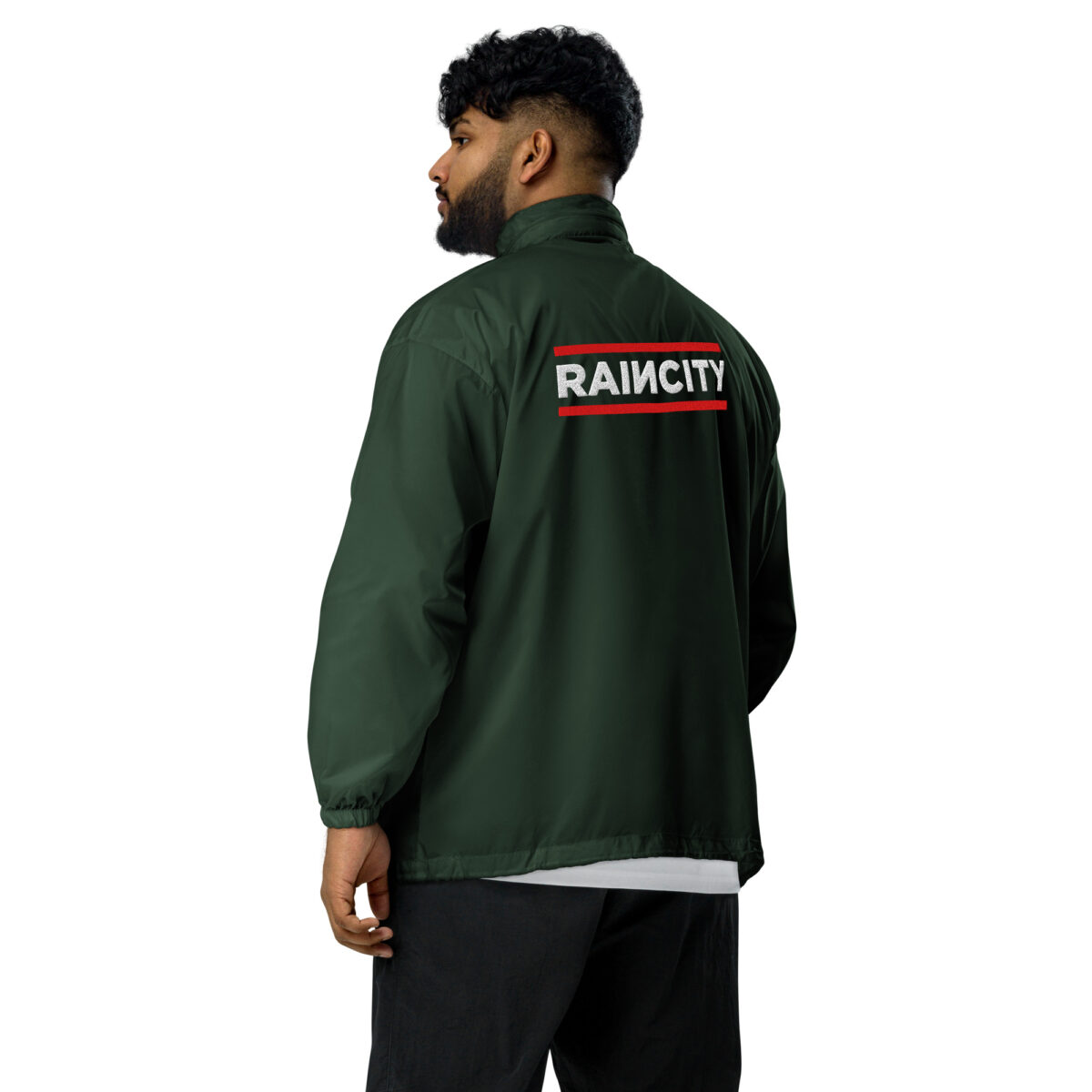 basic-unisex-windbreaker-forest-green-back-67d76a57e634d.jpg RainCity Unisex Windbreaker