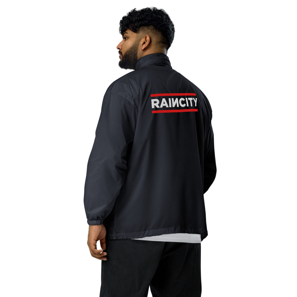basic-unisex-windbreaker-navy-back-67d76a57e67c1.jpg RainCity Unisex Windbreaker