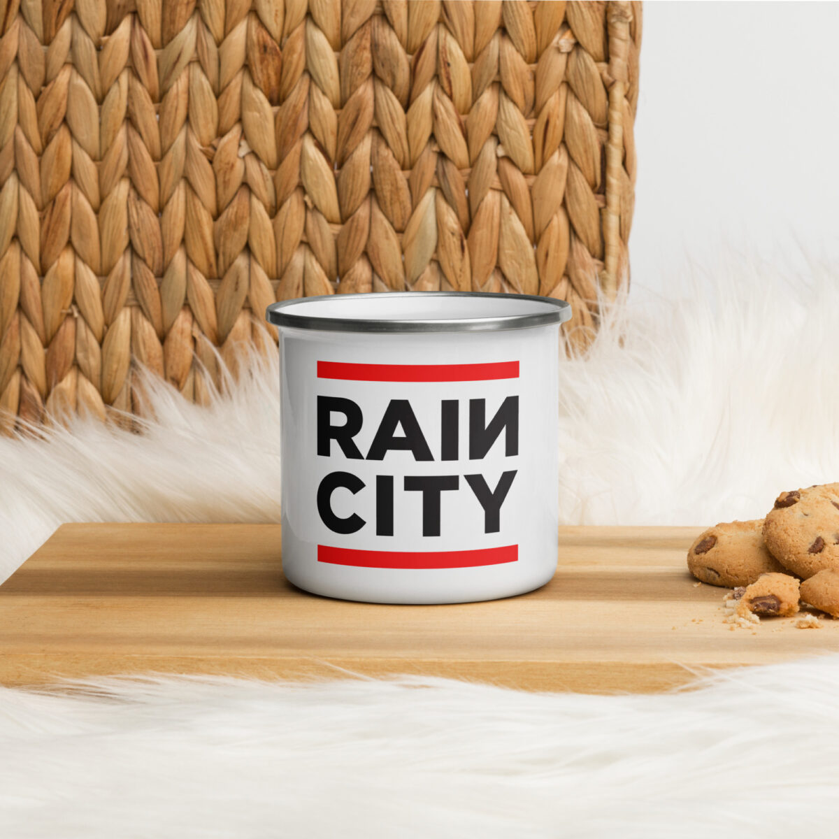 RainCity Enamel Mug