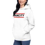 RainCity Unisex Hoodie White - Image 4