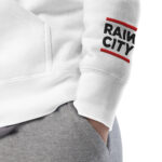RainCity Unisex Hoodie White - Image 2