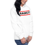 RainCity Unisex Hoodie White - Image 5
