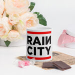 RainCity White Glossy Mug