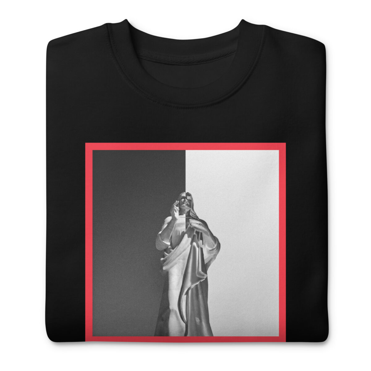 unisex-premium-sweatshirt-black-front-69d48ac699e6e.jpg Jesus Pieces Scarjesus