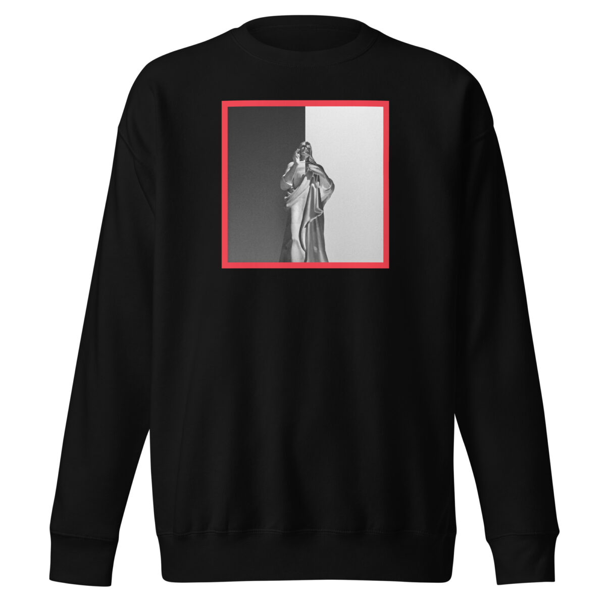 unisex-premium-sweatshirt-black-front-69d48ac69cdda.jpg Jesus Pieces Scarjesus