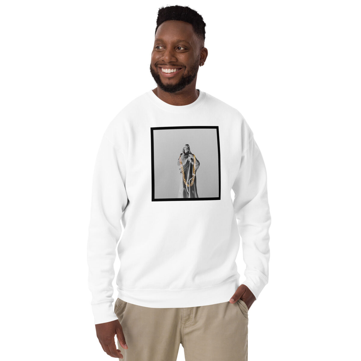 unisex-premium-sweatshirt-white-front-69d48c2d09b44.jpg Jesus Pieces Black